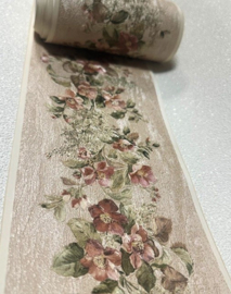 Bronzen bloemen behangrand rozen
