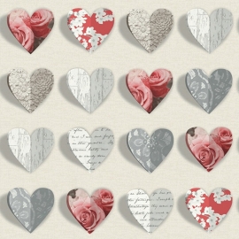 hartjes behang arthouse Options Olivia Heart  669702