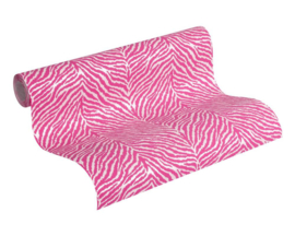 zebraprint behang roze 37120-3