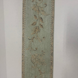 Behang Rand Groen Goud Bloemen – Decoratieve Behangrand met Bloemen – Klassiek Behang