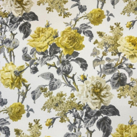 retro bloemen behang Vintage landelijke stijl voelbaar structuur
