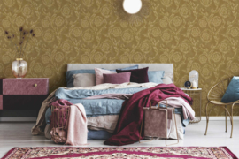 Goud bloemen versace behang 93588-3