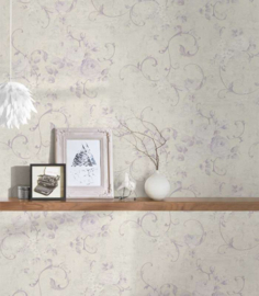 Engelse bloemen behang 37224-4