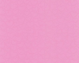 kinder behang roze effen behang  121