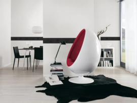 zwart behangrand metalic glitter 34661-2