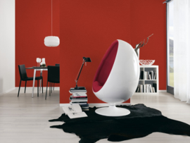Rood behang effe uni 34216-9