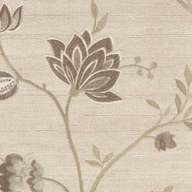 lambrisering behang murella zambaiti bruin bloemen hardvinyl  3011 z