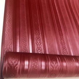 Rood strepen behang klassiek Eiffinger hermitage