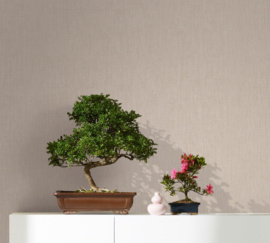 Behang met linnen look 33327 Botanica