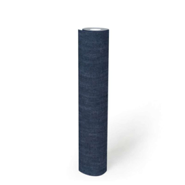 Donkerblauw behang 38205-1