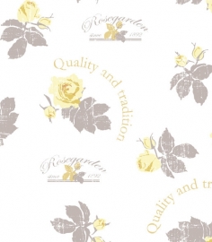 Vlies behang geel bloemen 61045-02 Juvita