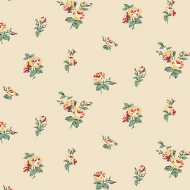 Norwall English Florals bloemen behang G34349