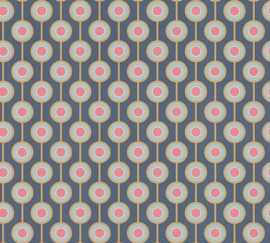 Retro chic behang as creation