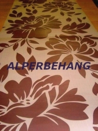 bloemen behang bruin beige 464