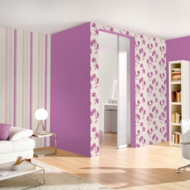 Bloemen Behang  95750-5 Paars