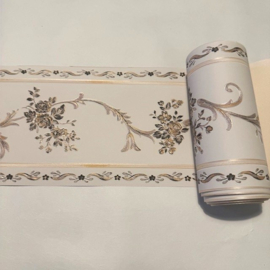 rozen rand antraciet goud wit chique bloemen