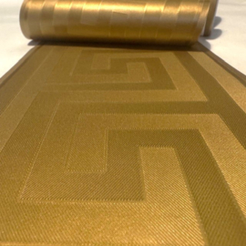 Versace behang rand goud glim satijn look griekse sleutel