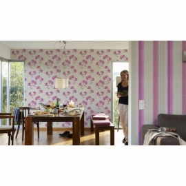 Bloemen Behang  95750-5 Paars