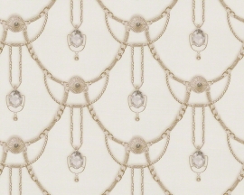 AS Creation Hermitage 9 behang 94353-2 creme beige klassiek diamanten