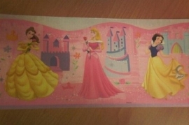 roze geel stijlvol prinsessen zelfklevende behangrand 49