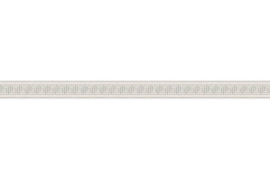 versace behangrand small wit Griekse sleutel ZELFKLEVEND 86685-1