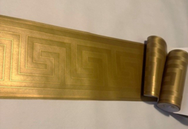 Versace behang rand goud glim satijn look griekse sleutel