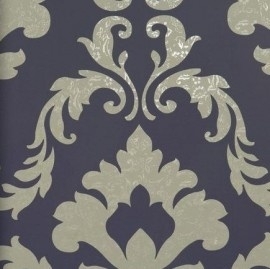BN Wallcoverings Glamorous 46740 barok paars, taupe vlies