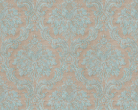 Barok behang blauw 36716-4