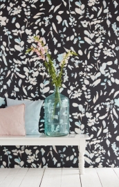 Eijffinger Black & Light Wallpower 356219 Painted Petals