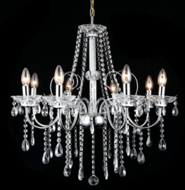 Kroonluchter klassiek diamant hanglamp ghrome 5160-8