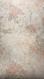 Romantisch Bloemen Behang 31870-4 – Vliesbehang – Creme – Bloemenprint Wandbekleding