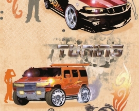stoere jongens behang hummer jeep auto  6890-23