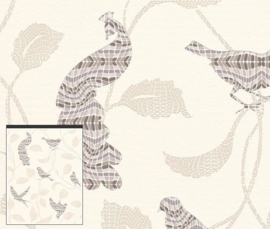 Rasch Funky Flair vogel behang pauw 721744