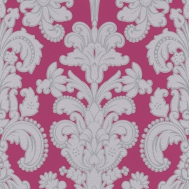 9698-29 roze grijs barok modern behang vinyl