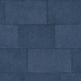 blauw ruiten behang 38201-5