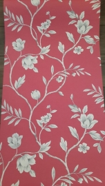 bloemen behang rose grijs xx3