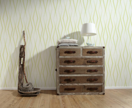 retro behang groen 288318