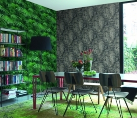 3D natuur behang bomen planten crispy paper 524901