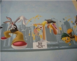 grijs geel mooi stoer bugs bunny tweety behangrand 73