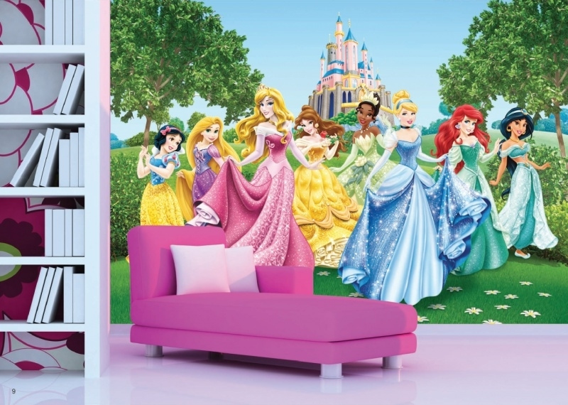 AG Design Fotobehang Disney Princesses FTD2207 | Disney behang | ABCBEHANG de behangwinkel van nederland direct uit voorraad leverbaar