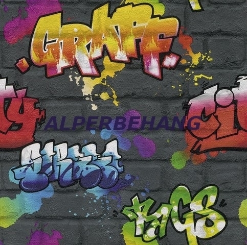 jongens behang graffiti 237801