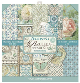 Stamperia paper pad Azulejos 30,5x30,5cm art. SBBL55