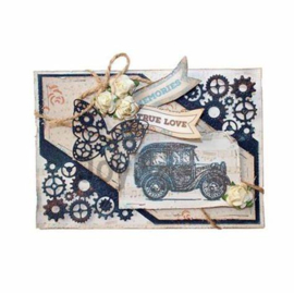 Joy Crafts Clearstamp art.6410/0386 vintage auto's