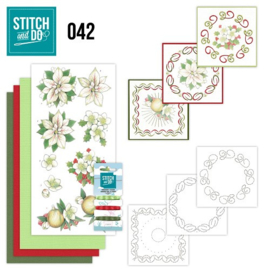 Stitch and Do 42  White christmas flowers