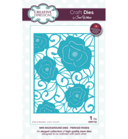 Creative Expressions CED7102 Mini Background - Pierced Roses