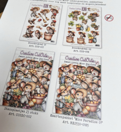 Studio light papaerpad set Little mice creatief art. aanwezig vanaf 10.05 2025!!