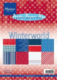 Nieuw Paperblock Winter World  voorraad 10x