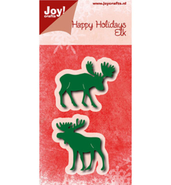 Joy Crafts 6002-0778 Happy Holidays Elk (rendier)