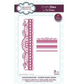 Creative Expressions CED6408 Striped Swirl Edger