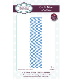 Creative Expressions CED8401 Zig Zag Border